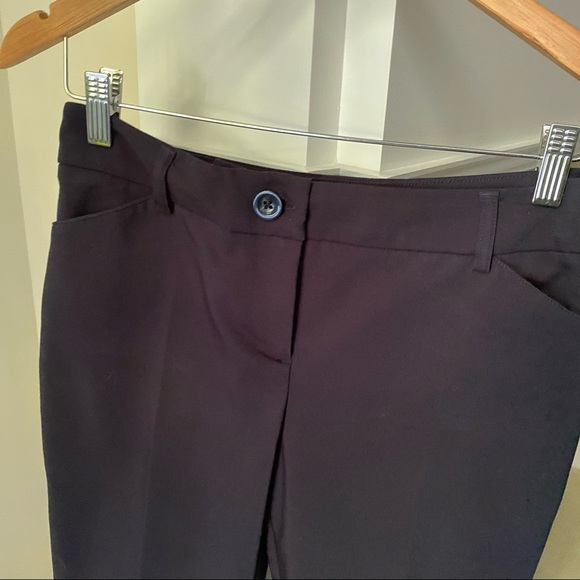 CLEO Petite Dark Navy Pleated Ankle Pants - Picture 3 of 5